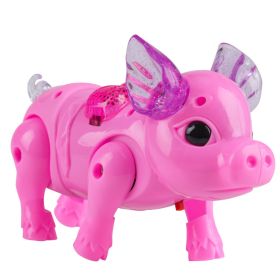 Musical luminous leash electric pig