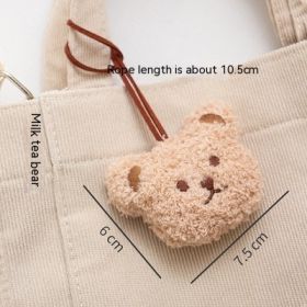 Ins Cute Cartoon Plush Bear Children's Name Plate Pendant